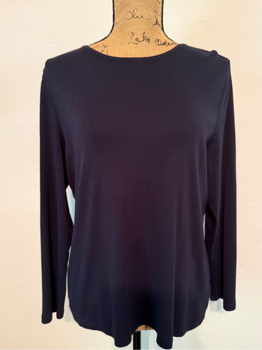 The Talbots Tee long sleeve Navy XLp